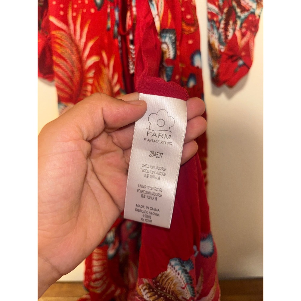 Farm Rio Winter Leaf Maxi Dress
In Red Multi color S - Picture 8 of 10